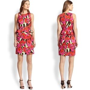 Kate Spade Tropical Peplum Sheath Dress Size 0